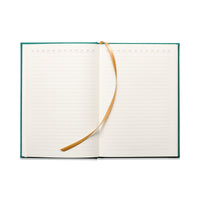 Hard Cover Suede Cloth Journal With Pocket | Linear Boxes